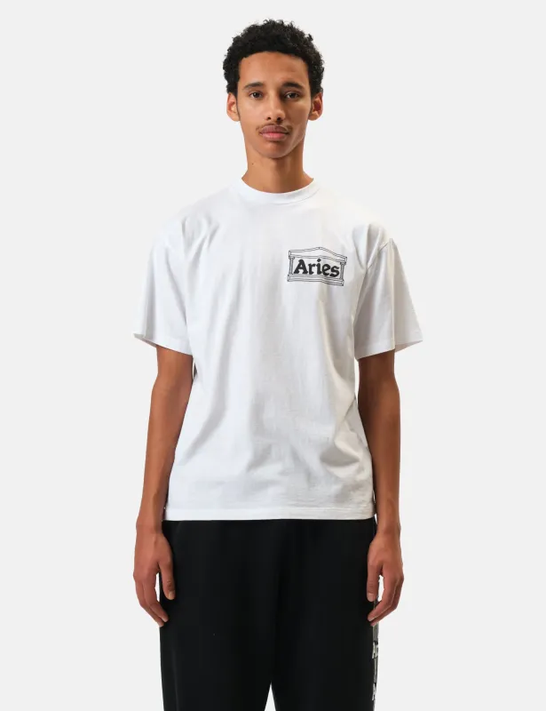 Aries Temple T-Shirt - White sold by Article London