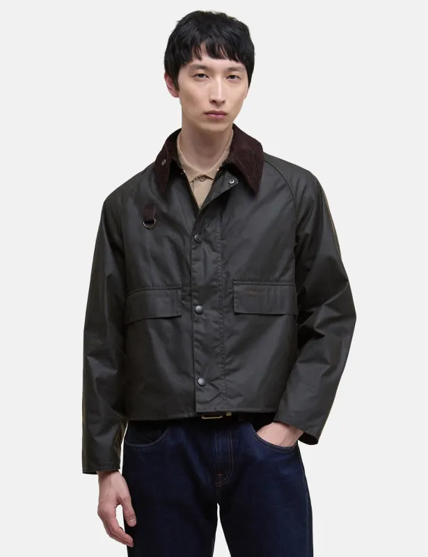 Barbour Spey Wax Jacket - Olive Green sold by Article London