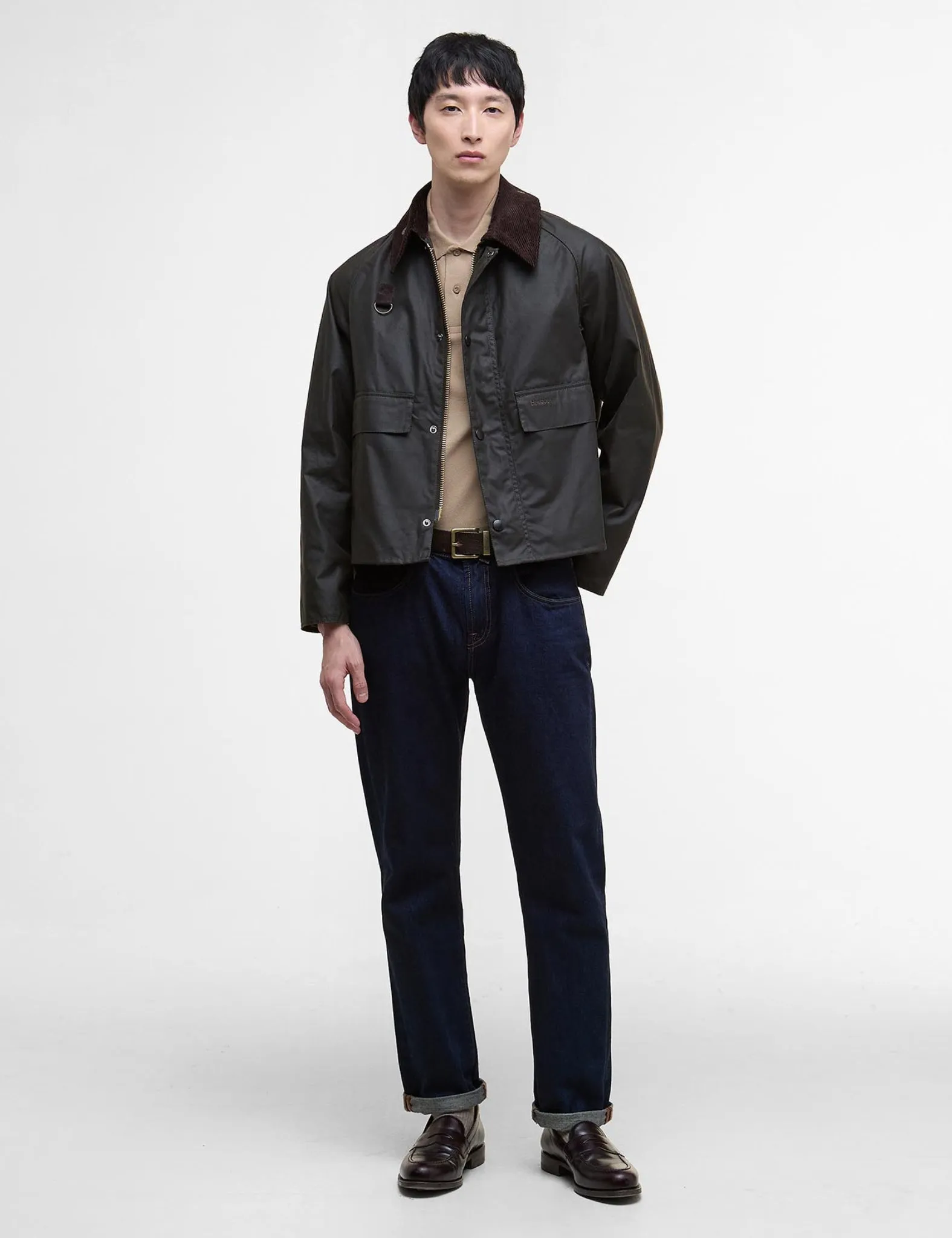 Barbour Spey Wax Jacket - Olive Green sold by Article London product image thumbnail 4