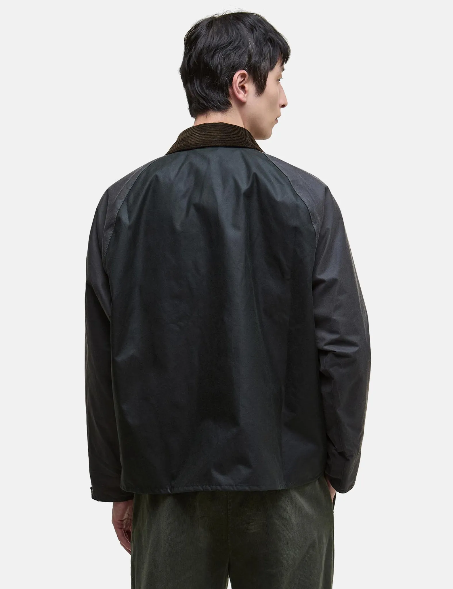 Barbour Patchwork Transport Wax Jacket - Sage Green sold by Article London product image thumbnail 5