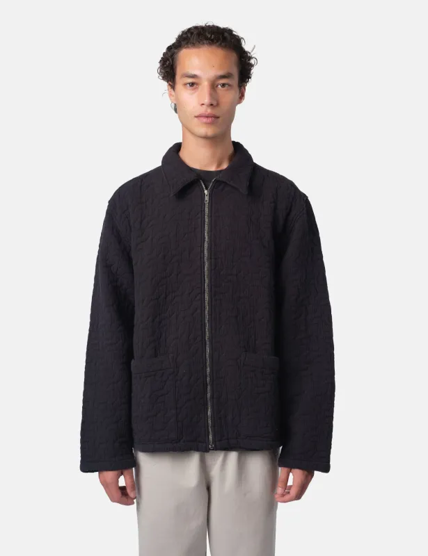 Bhode Textured Zip Jacket - Black sold by Article London