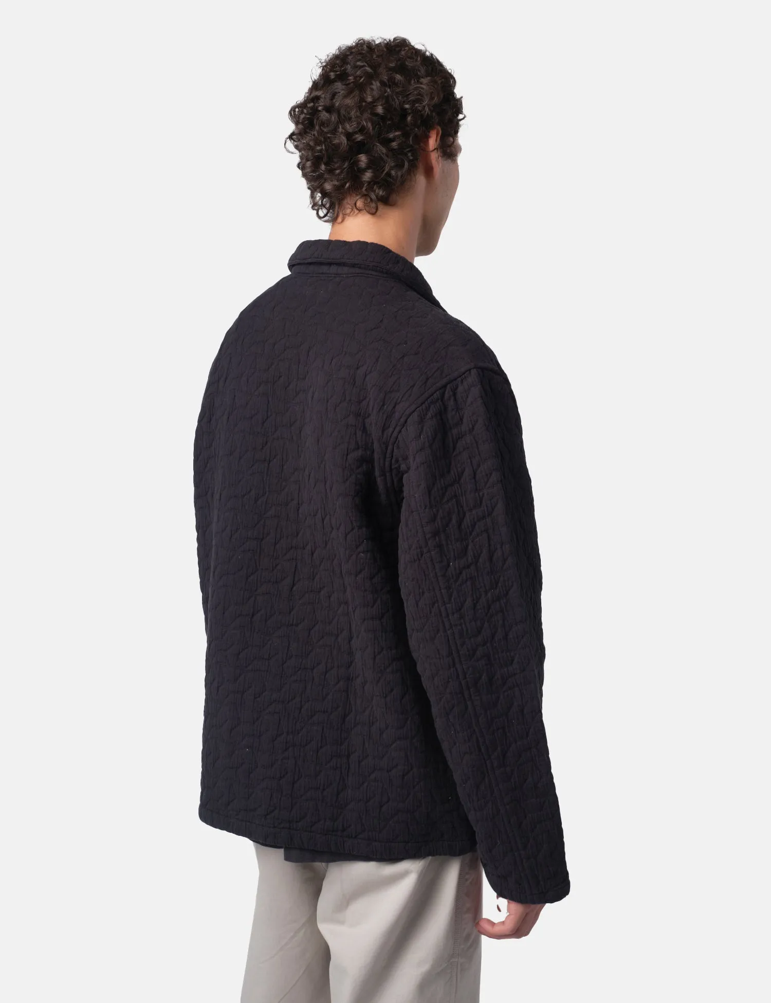 Bhode Textured Zip Jacket - Black sold by Article London product image thumbnail 5