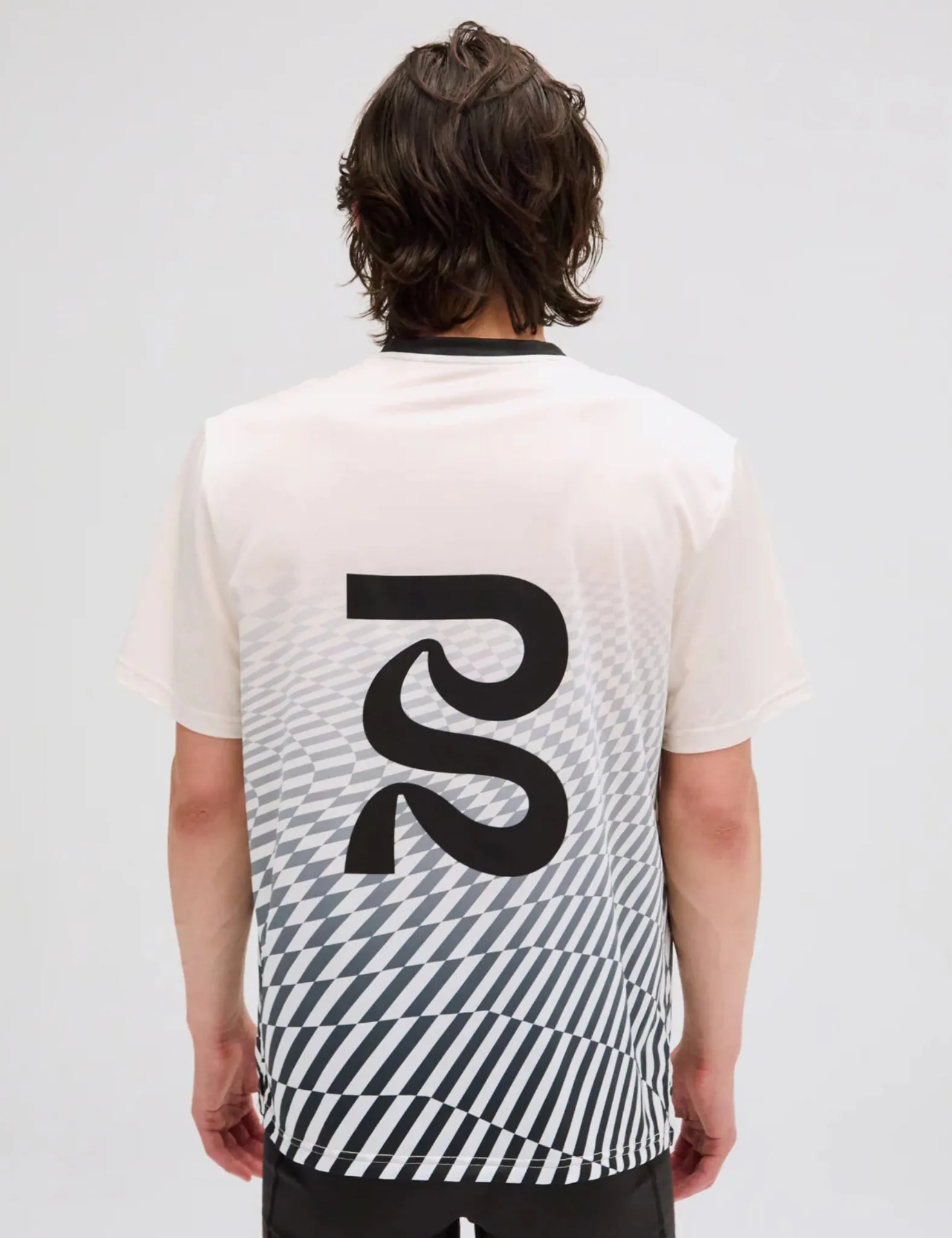 Bandit Drift Mosaic Performance T-Shirt - Chalk sold by Article London product image thumbnail 2