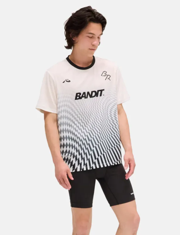 Bandit Drift Mosaic Performance T-Shirt - Chalk sold by Article London