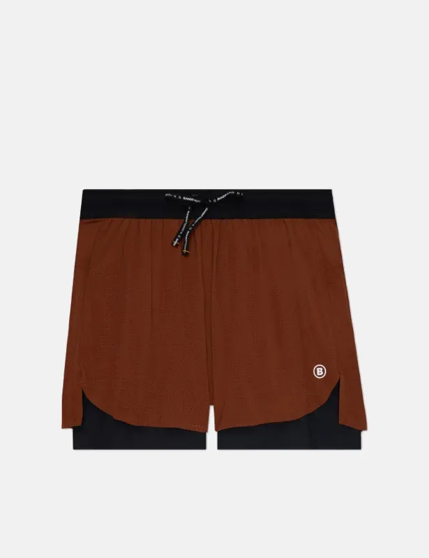 Bandit Vento 2-In-1 Run Short - Coffee Bean made by Article London