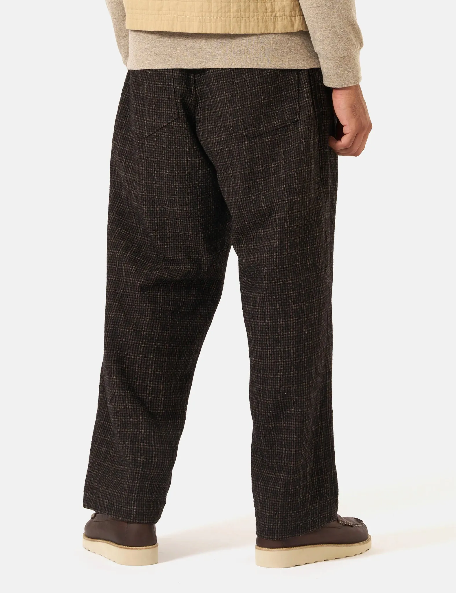 Universal Works Duke Pant (Cedar Check) - Brown sold by Article London product image thumbnail 2