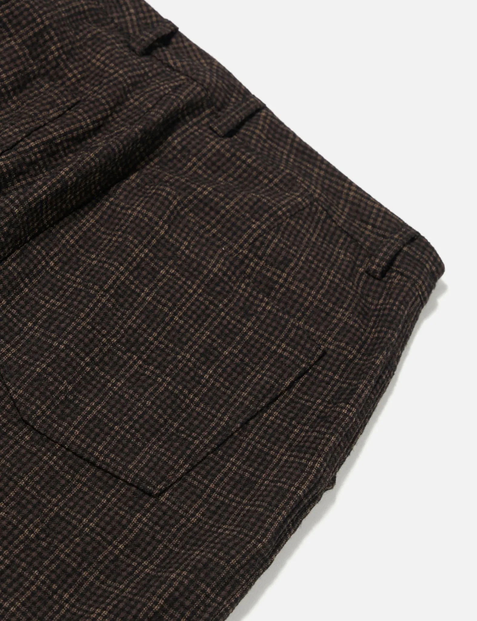 Universal Works Duke Pant (Cedar Check) - Brown sold by Article London product image thumbnail 3