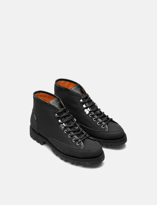 Paraboot Yosemite Boots (Water Repellent Canvas) - Black sold by Article London