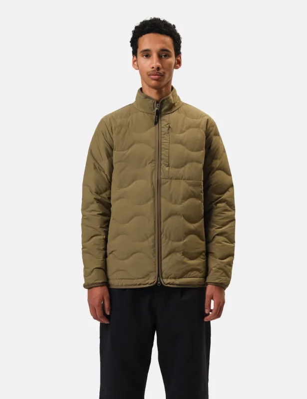 Snow Peak Seamless Quilted Down Jacket - Olive Green sold by Article London