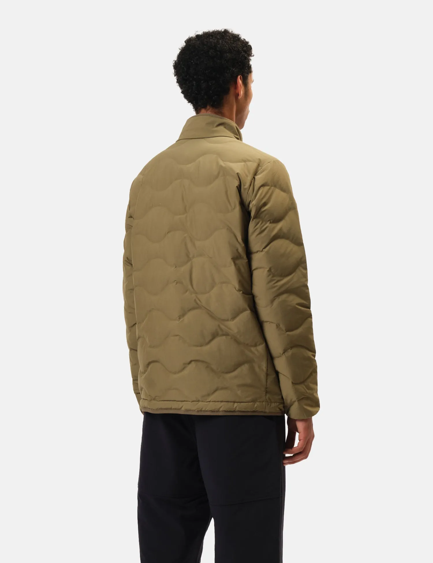 Snow Peak Seamless Quilted Down Jacket - Olive Green sold by Article London product image thumbnail 4