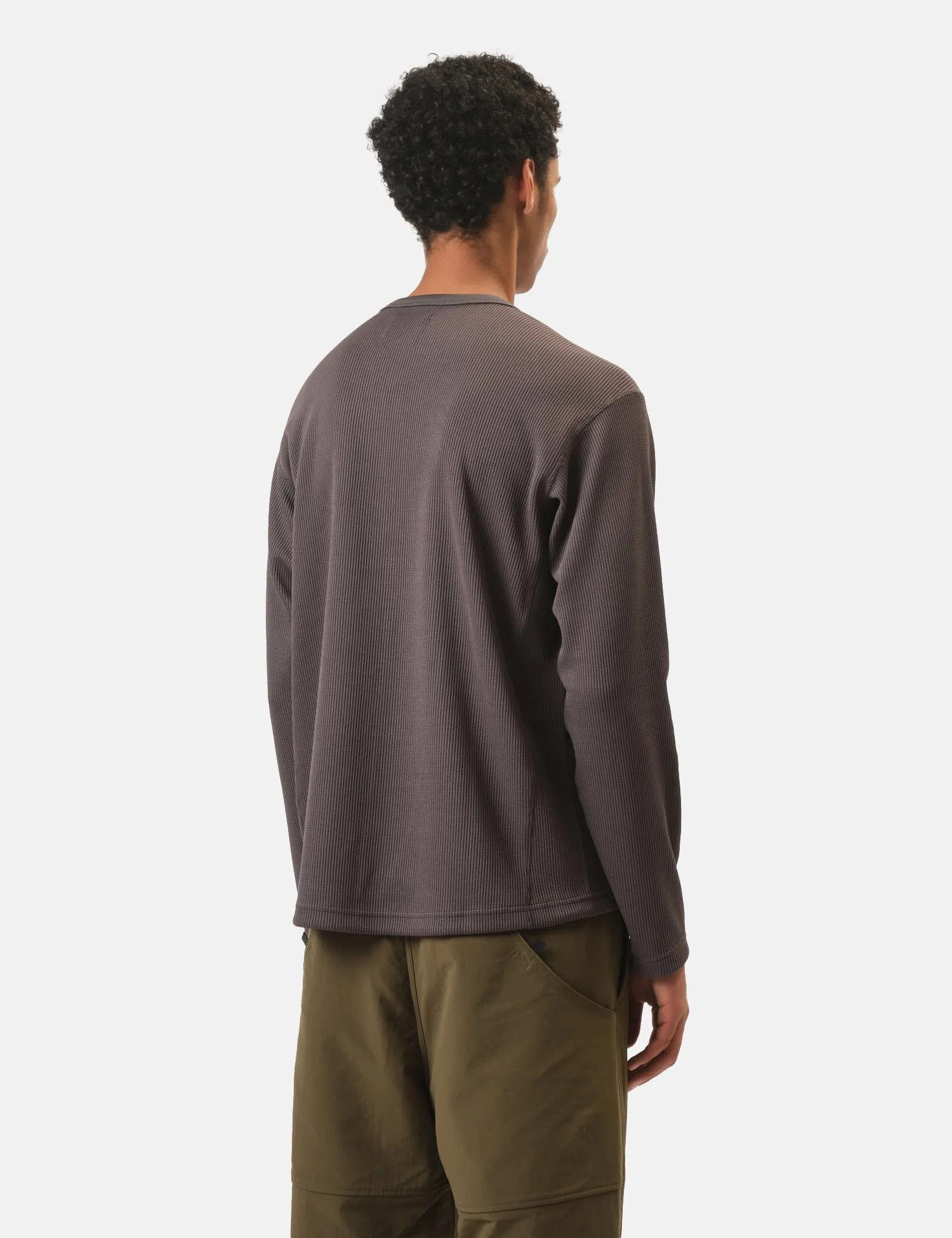 Snow Peak Dry Thermal Long Sleeve T-Shirt - Charcoal Grey sold by Article London product image thumbnail 4