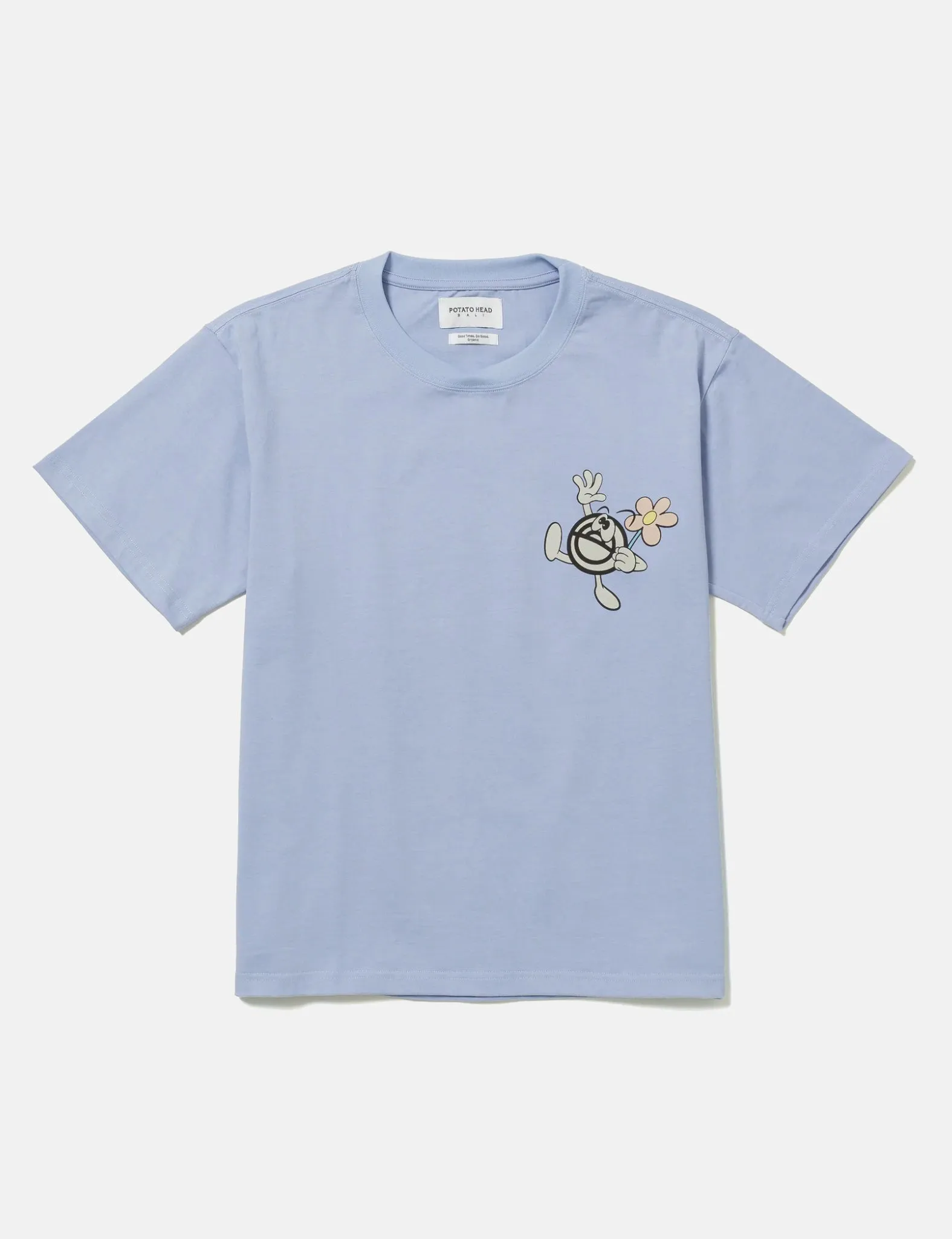 Potato Head Eco Friends-Bli Made T-Shirt - Watery Blue sold by Article London