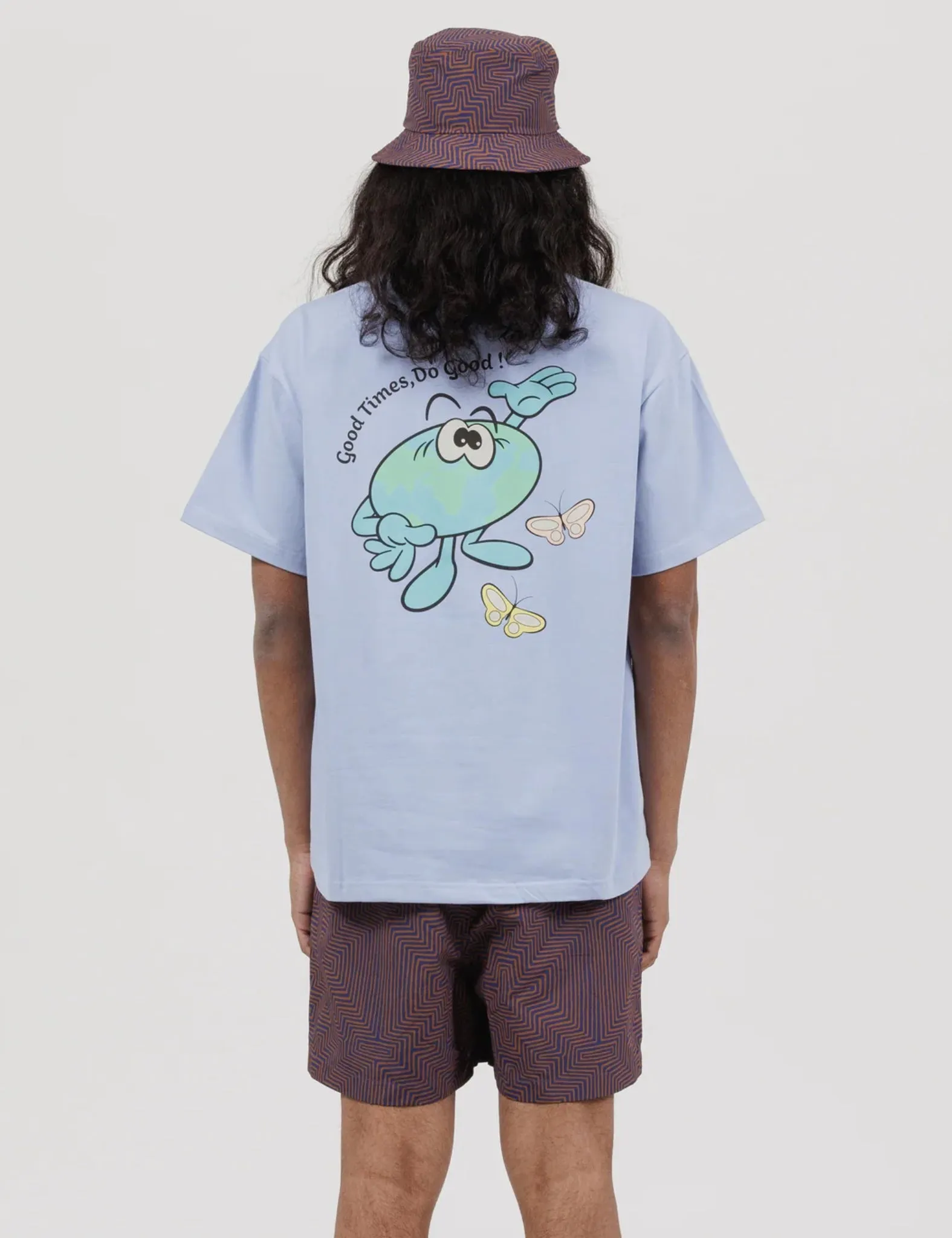 Potato Head Eco Friends-Bli Made T-Shirt - Watery Blue sold by Article London product image thumbnail 3