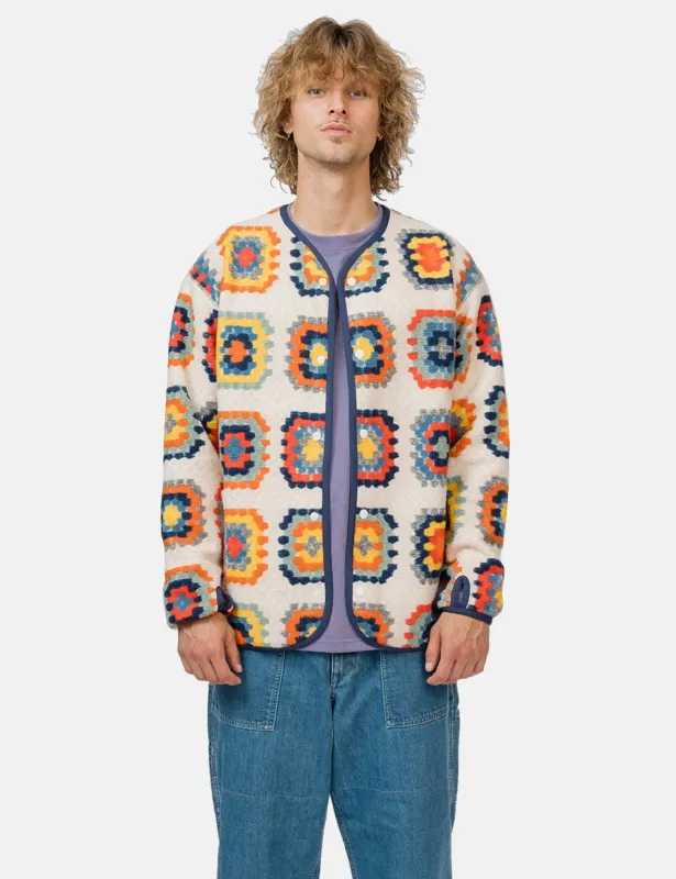 Snow Peak Wool Jacquard Cardigan - Ivory sold by Article London