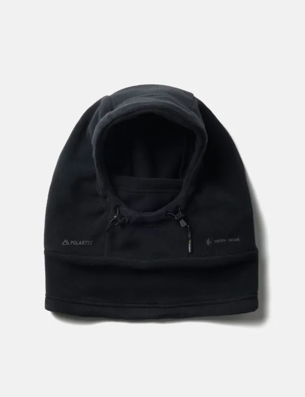 Snow Peak Water-Repellent Fleece Balaclava - Black made by Snow Peak