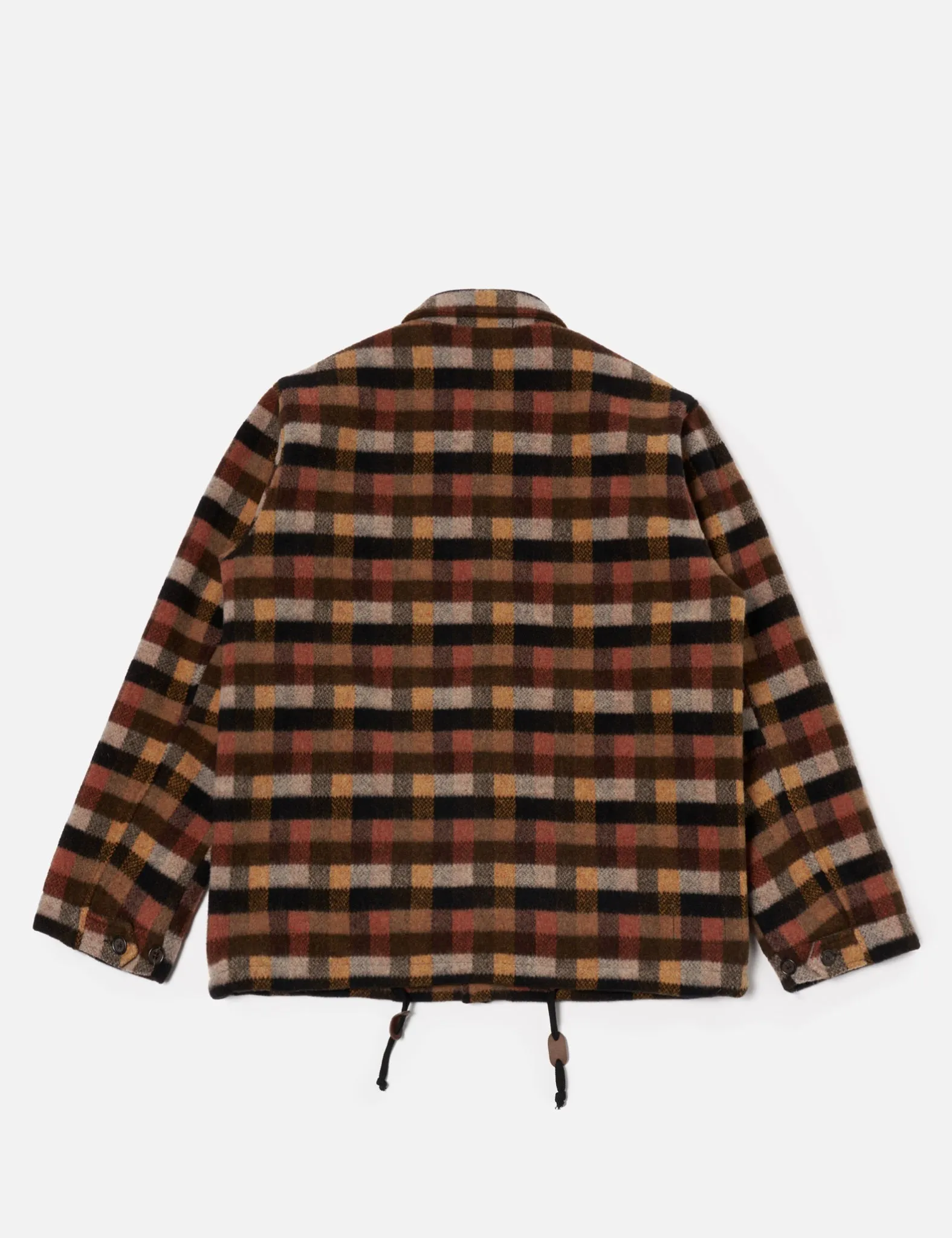 Universal Works Wayfarer Jacket (Merino Checkerboard) - Brown sold by Article London product image thumbnail 3