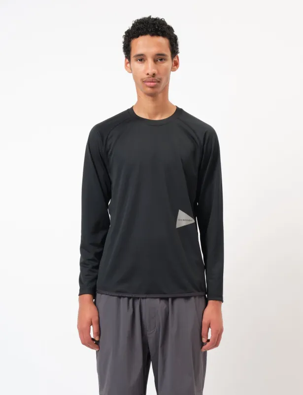 and Wander 33 Dry Jersey Long Sleeve T-Shirt - Black sold by Article London