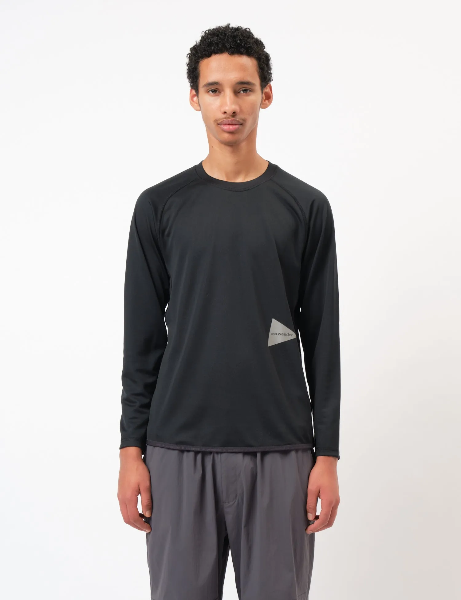 and Wander 33 Dry Jersey Long Sleeve T-Shirt - Black sold by Article London