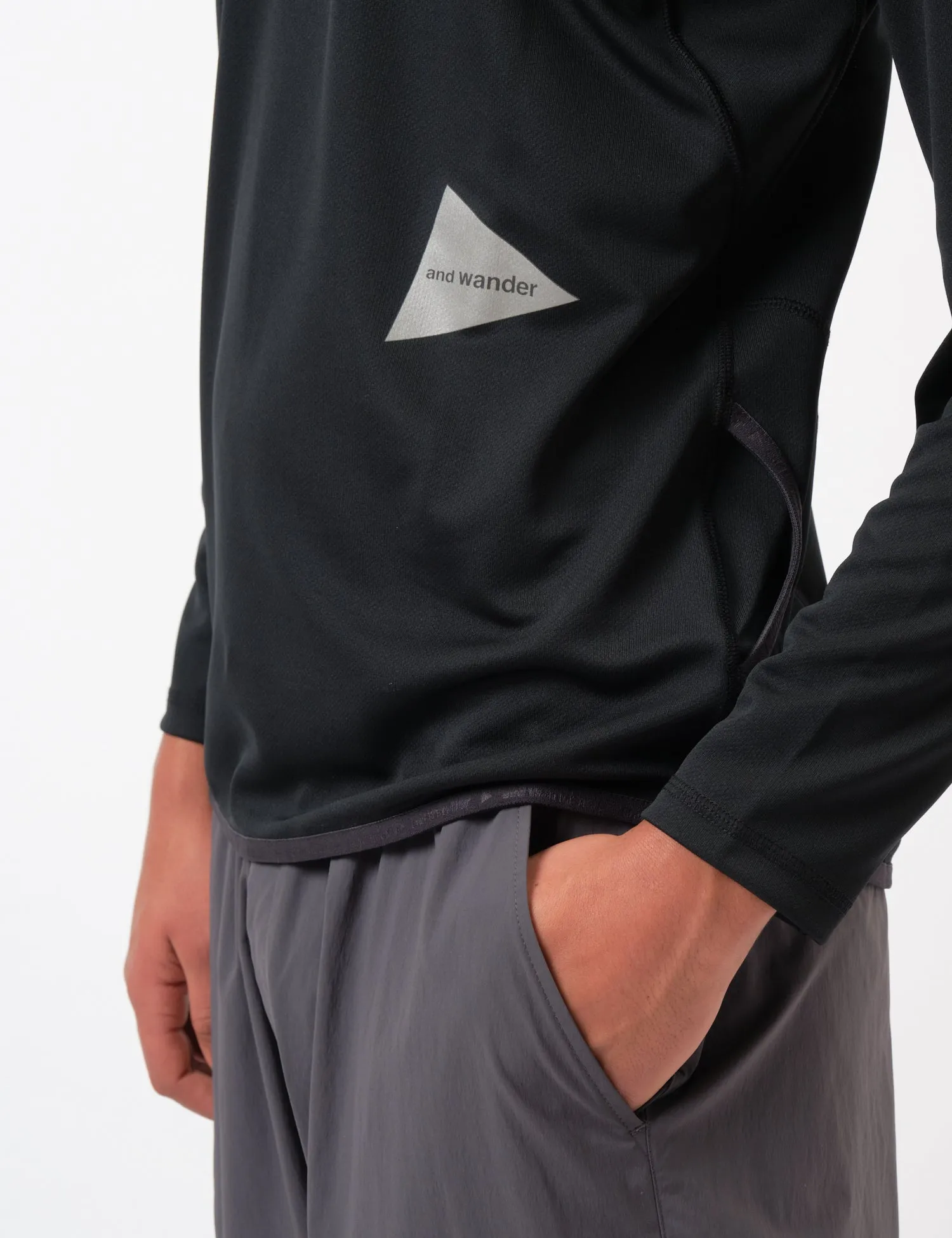 and Wander 33 Dry Jersey Long Sleeve T-Shirt - Black sold by Article London product image thumbnail 2