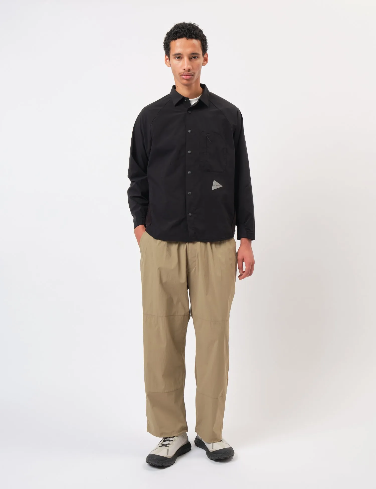 and Wander Fleece Base Long Sleeve Shirt - Black sold by Article London product image thumbnail 3