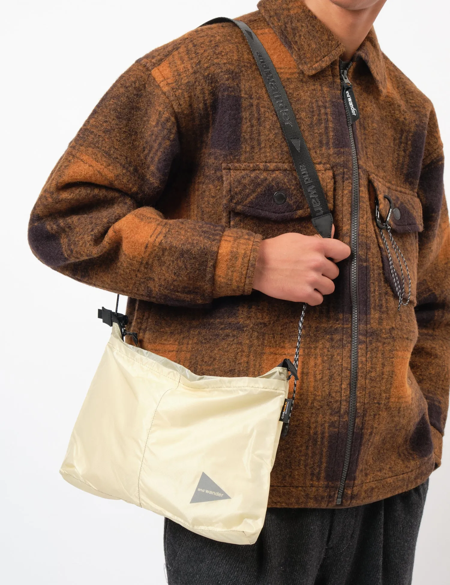 and Wander Sil Sacoche Bag - Off White sold by Article London