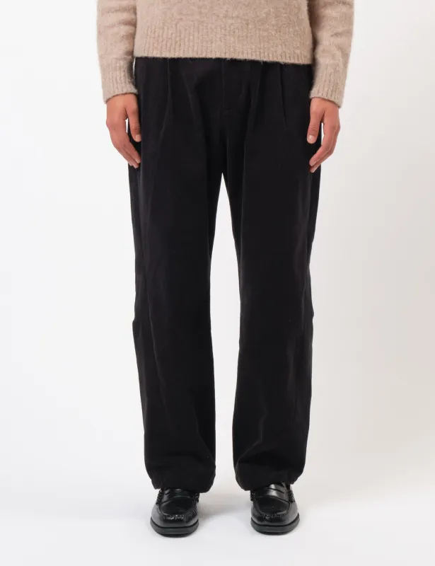 Coor Corduroy Panelled Rounding Pants - Black sold by Article London