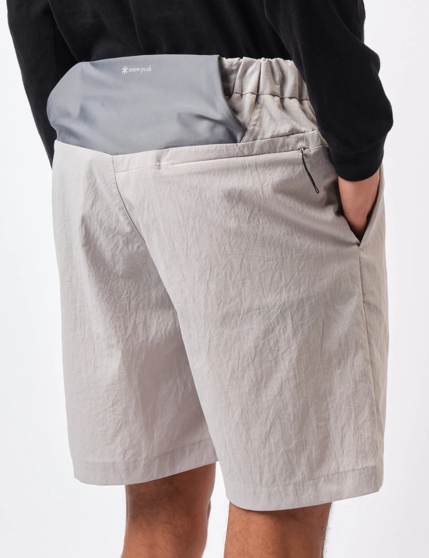 Snow Peak Breathable Quick Dry Active Shorts - Grey sold by Article London product image thumbnail 2