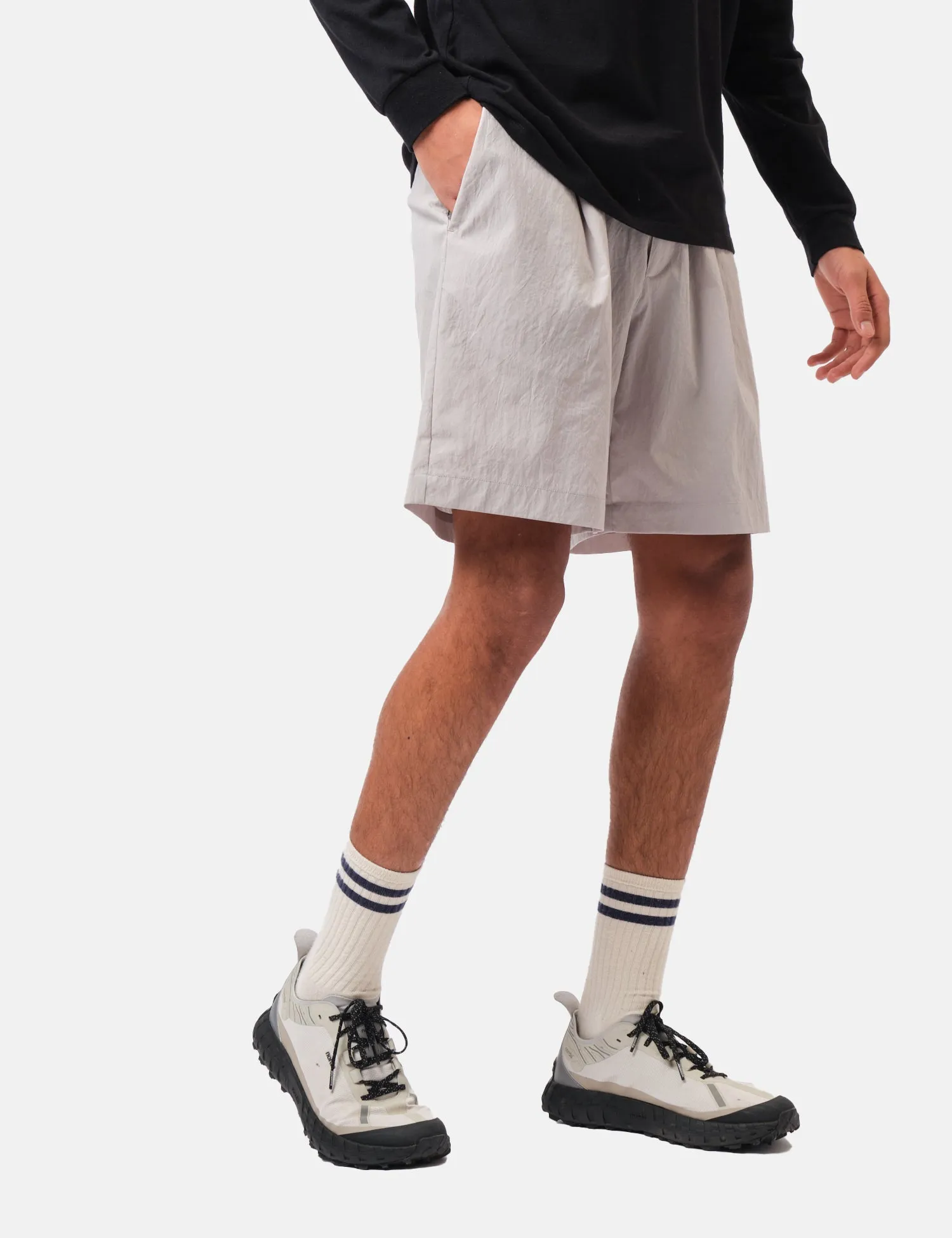 Snow Peak Breathable Quick Dry Active Shorts - Grey sold by Article London product image thumbnail 3
