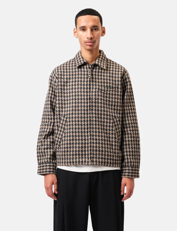 Universal Works Windcheater Jacket (Cortina Tweed) - Sand made by Universal Works