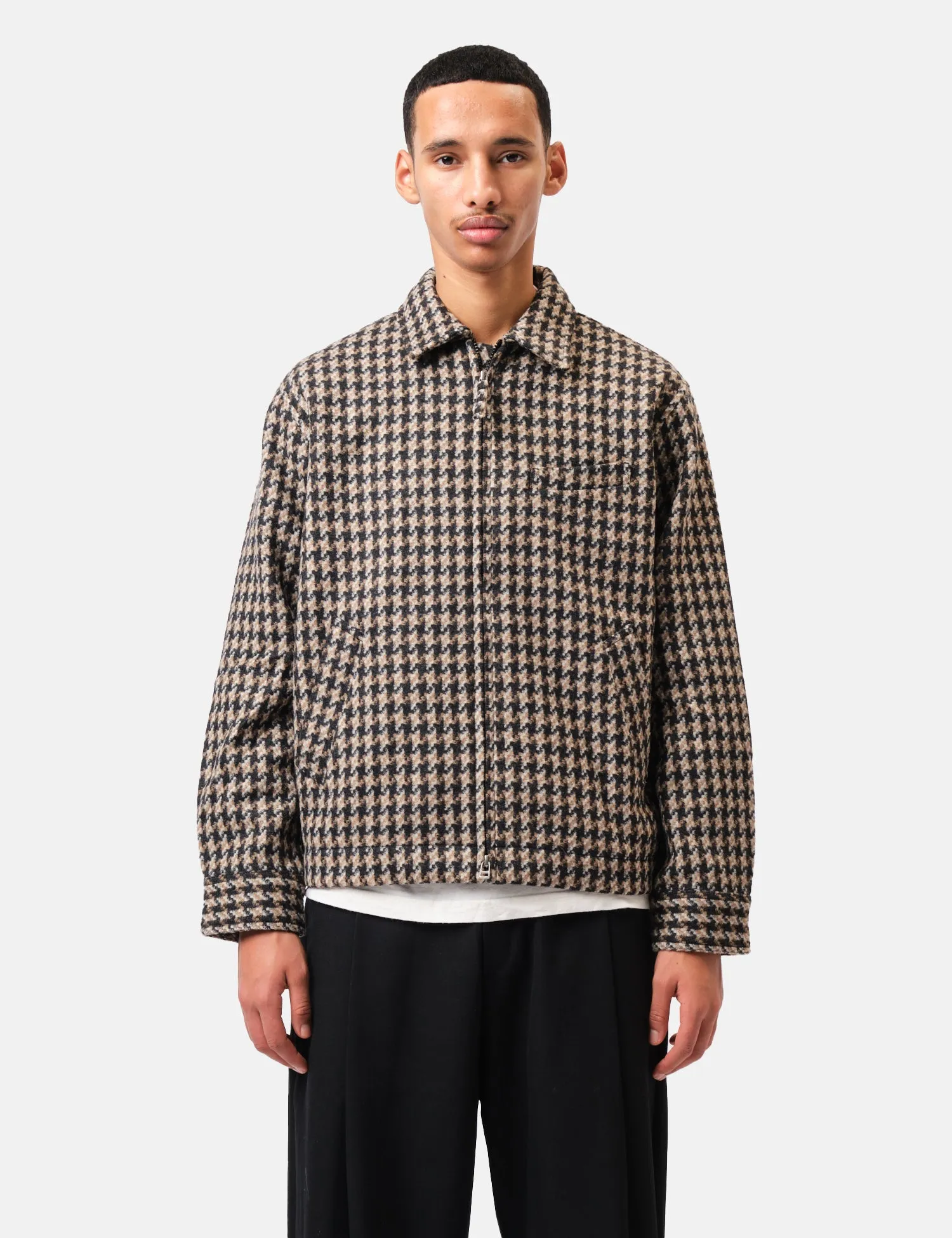 Universal Works Windcheater Jacket (Cortina Tweed) - Sand sold by Article London