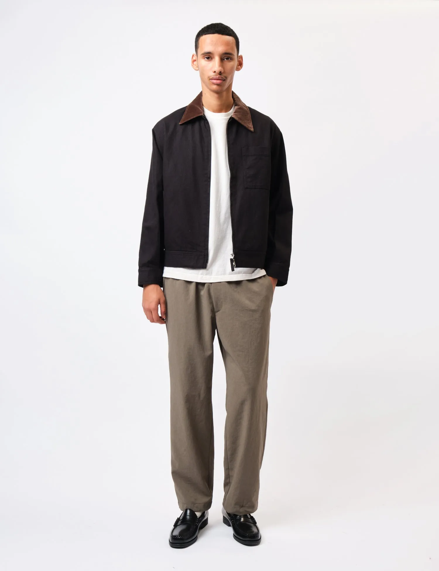 Universal Works Rose Bowl Jacket (Twill) - Black sold by Article London product image thumbnail 3