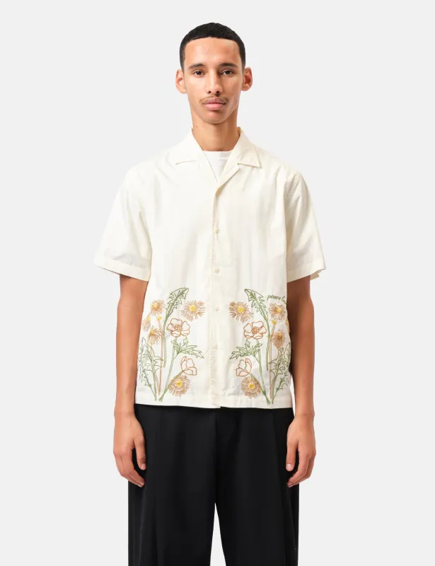 Universal Works Shirt Sleeve Minari Shirt - Ecru sold by Article London