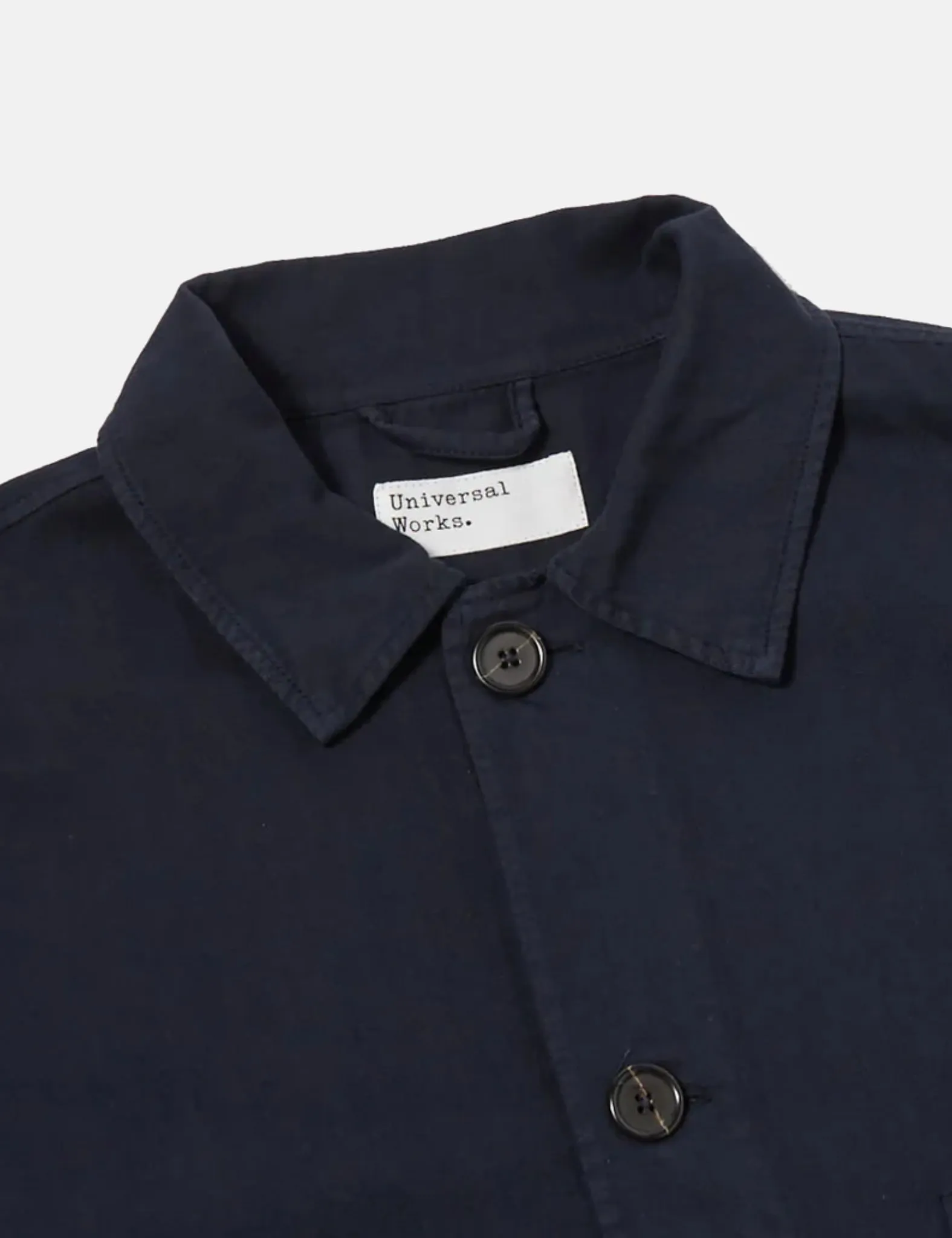 Universal Works Coverall Jacket (Herringbone Cotton) - Dark Navy Blue sold by Article London product image thumbnail 2