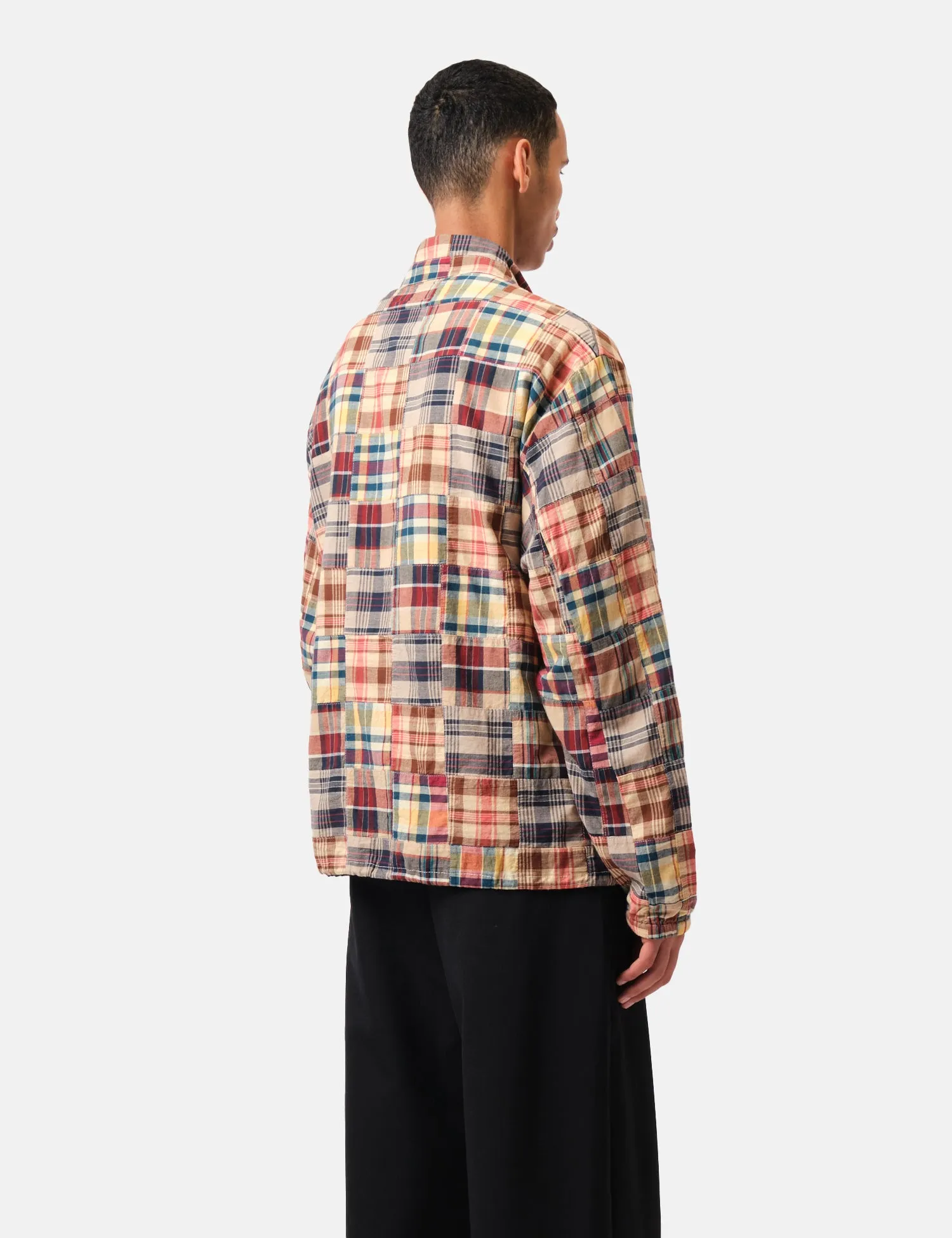 Beams Plus Swing Jacket Patchwork Madras - Beige sold by Article London product image thumbnail 4