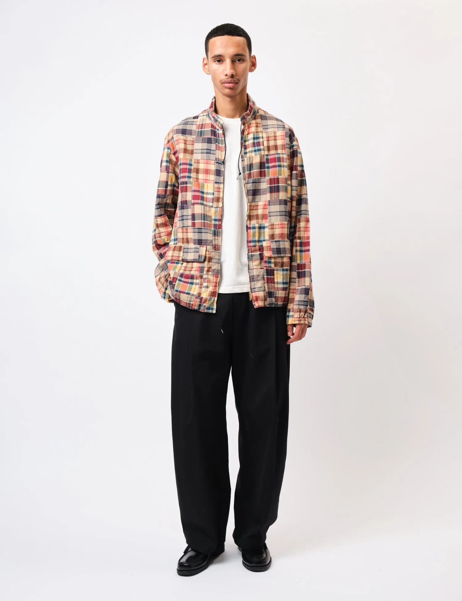 Beams Plus Swing Jacket Patchwork Madras - Beige sold by Article London product image thumbnail 3