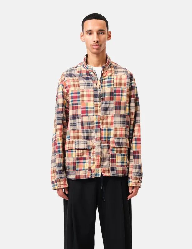 Beams Plus Swing Jacket Patchwork Madras - Beige made by BEAMS PLUS