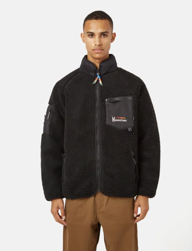 Manastash Mt. Gorilla Fleece Jacket - Black sold by Article London