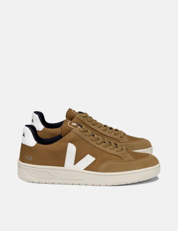 Women's Veja V-12 B-Mesh Trainers - Tent/White sold by Article London
