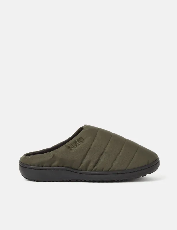 SUBU Nannen Slippers (SN-030) - Khaki Green sold by Article London