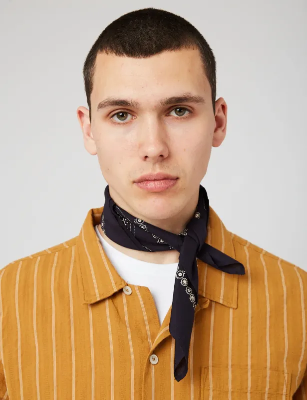Universal Works Neckerchief - Navy Blue sold by Article London