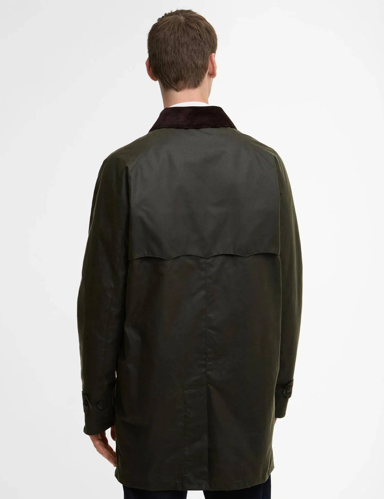 Barbour x Baracuta Tyne Wax Coat - Archive Olive Green sold by Article London product image thumbnail 4