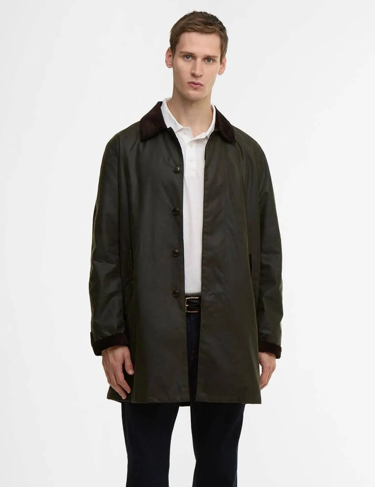 Barbour x Baracuta Tyne Wax Coat - Archive Olive Green sold by Article London