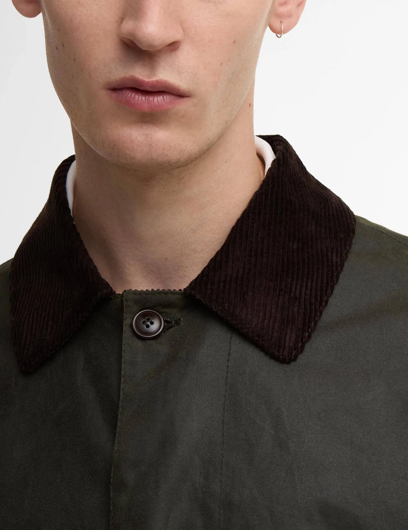 Barbour x Baracuta Tyne Wax Coat - Archive Olive Green sold by Article London product image thumbnail 2