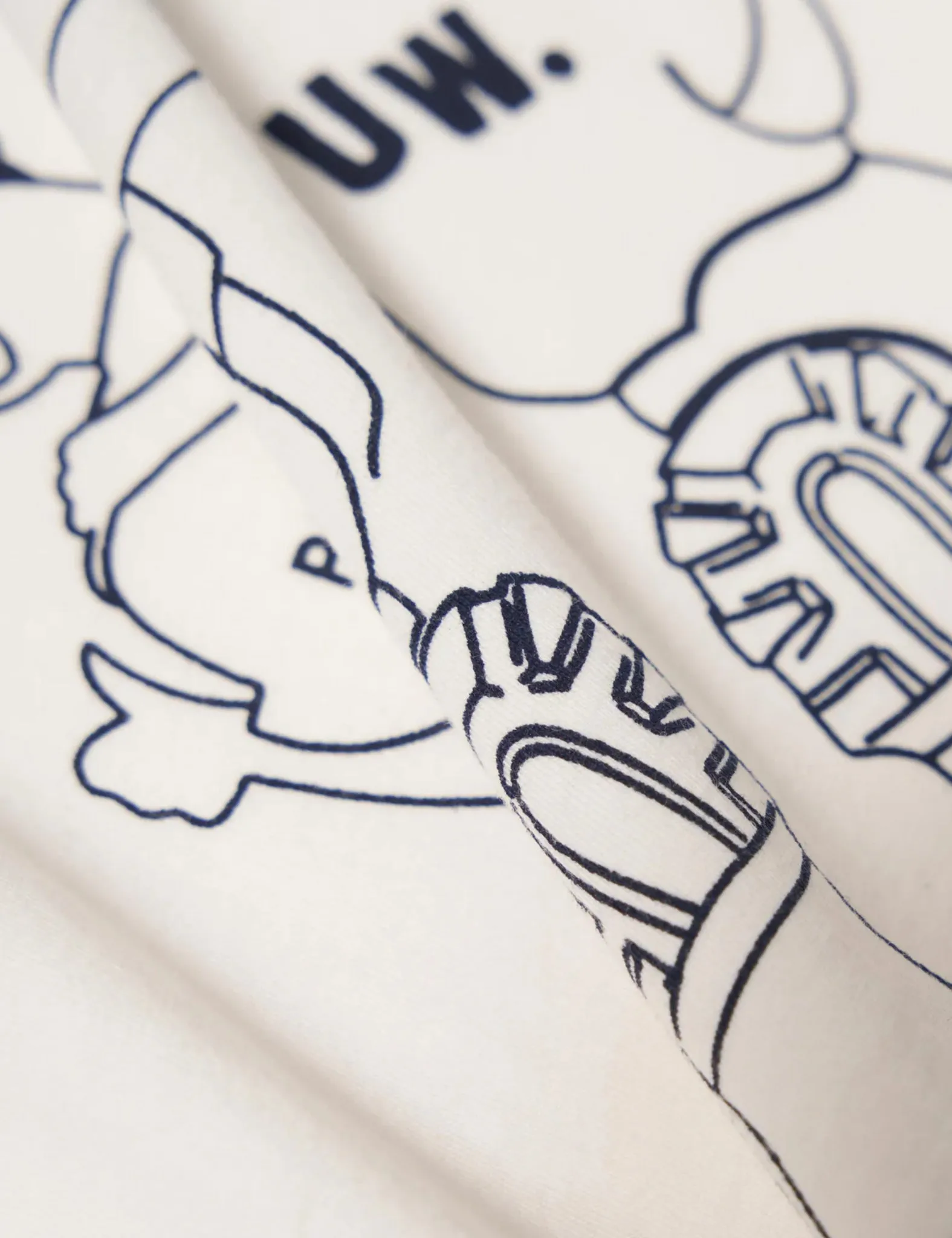Universal Works x Paraboot Short Sleeve T-Shirt - Ecru sold by Article London product image thumbnail 3