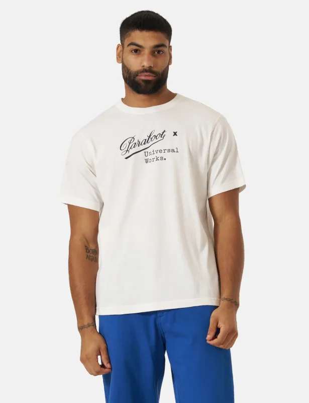 Universal Works x Paraboot Short Sleeve T-Shirt - Ecru made by Universal Works