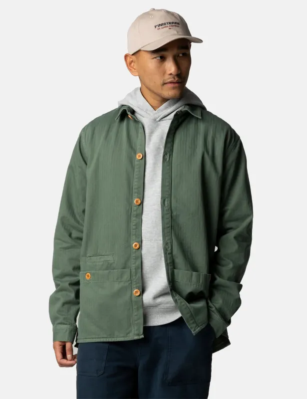 Finisterre Tonkin Work Shirt - Sailboat Green made by Finisterre