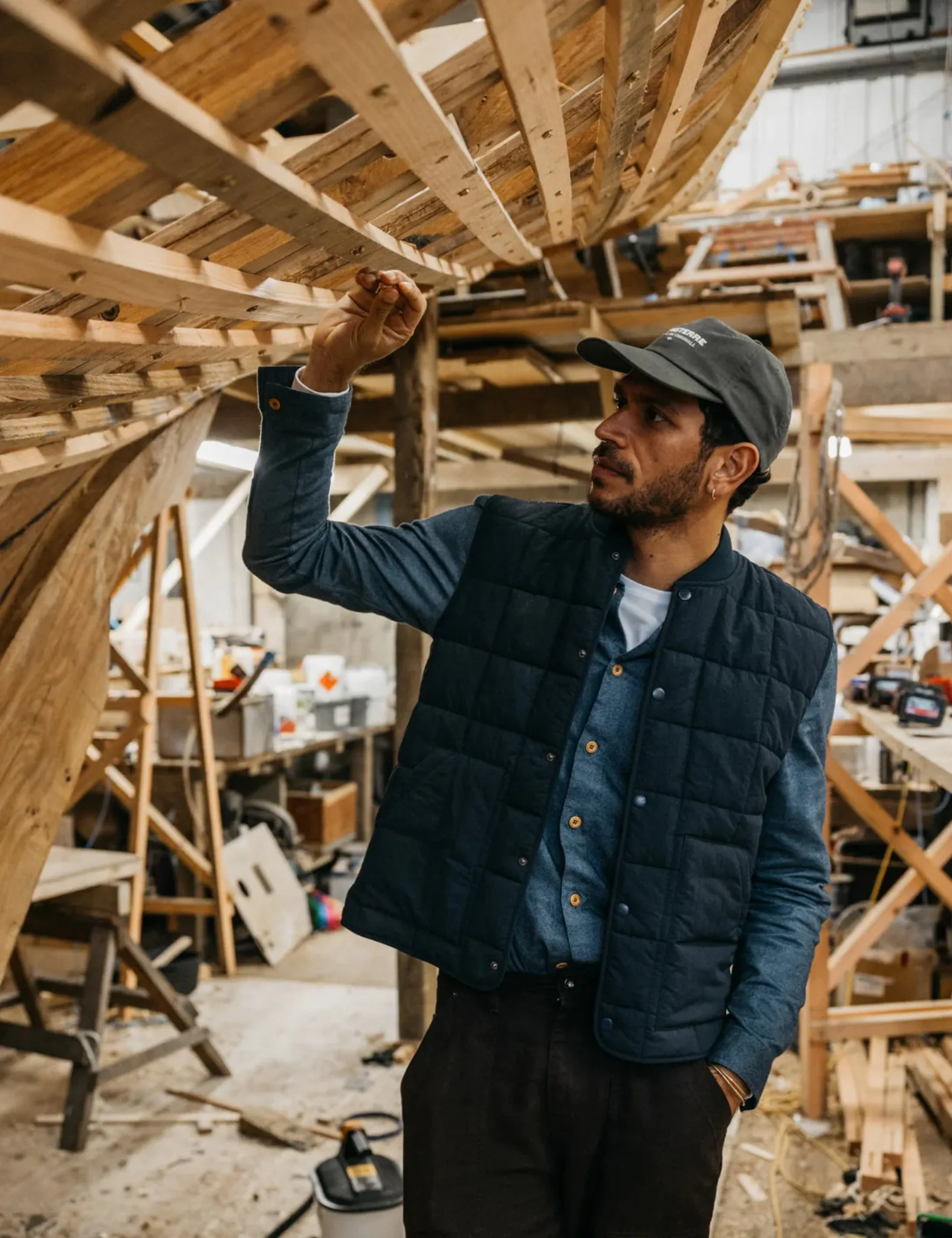 Finisterre Lapwing Gilet - Navy Blue sold by Article London product image thumbnail 2