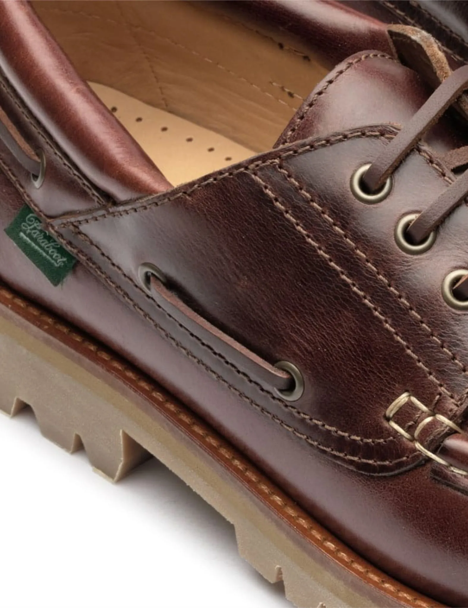 Paraboot Briac Boat Shoe (Leather) - America Brown sold by Article London product image thumbnail 2