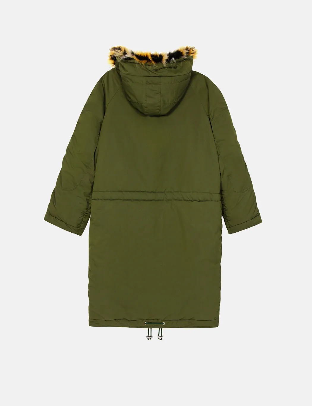 Kenzo Long Winter Parka - Dark Khaki Green sold by Article London product image thumbnail 3