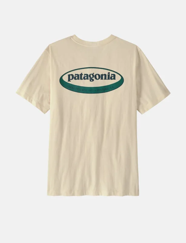 Patagonia '95 Oval Logo T-Shirt - Undyed Natural sold by Article London